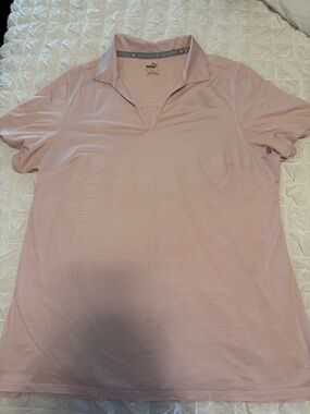 Puma Blush Pink Collared Tee